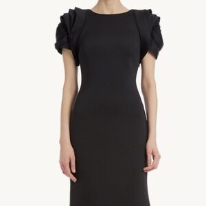 Rosette Sleeve Gown